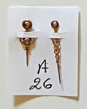 Aiguilles pour montre à gousset dorées H 13.0 et M 18.0 mm n° A 26