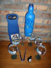 VERRES PASTIS 51-PORTE BOUTEILLE VERSEUR ET ENVELOPPE ISOTHERME-PINE A GLACON