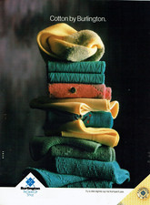 publicité Advertising  1022  1988  Burlington  sign of style chaussettes cotton