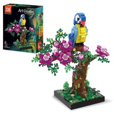 Micro Brick Flower Parrot Toy