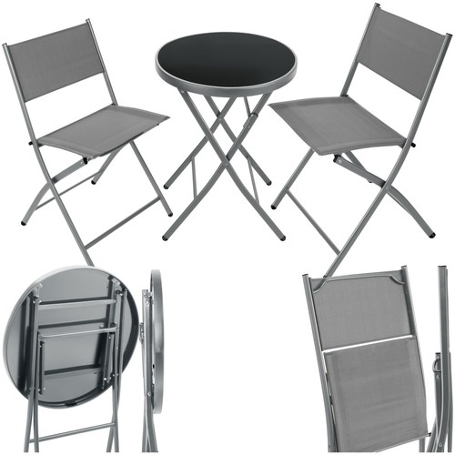 Tectake ensemble table - tectake®, ronde