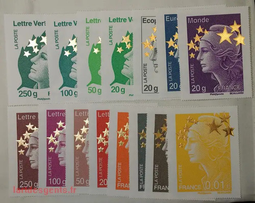 Timbres série 2012 - (fr1),