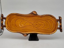 Plateau de service  Vallauris A. Ferlay Design Bûche Vintage en Céramique