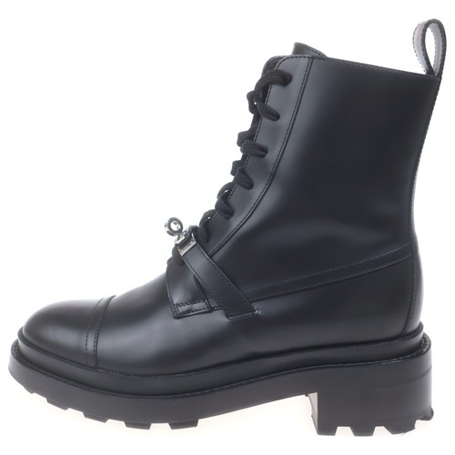 Hermes funk leather boots - hermes,