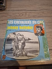Johnny Hallyday 45Tours SP vinyle Les Chevaliers Du Ciel Bleu disque label vert