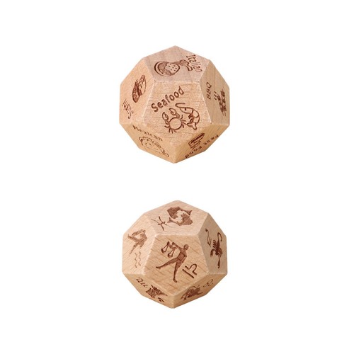 Dés faces en bois - dés, à