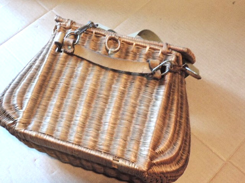 Antique fishing creel - antique,