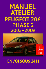Manuel Atelier Peugeot 206 Phase 2 2003-2009 RTA Revue Technique Auto CD PDF