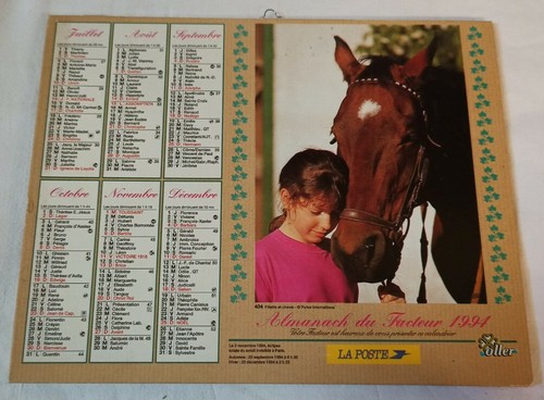 Almanach calendrier facteur - almanach,