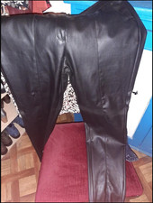 pantalon simili cuir femme