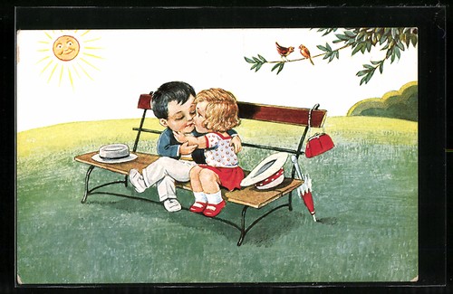 Carte postale enfants