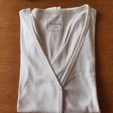 T SHIRT GILET COTON BLANC
