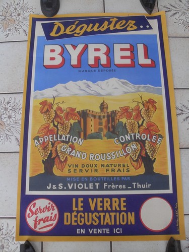 Affiche originale ancienne - originale,