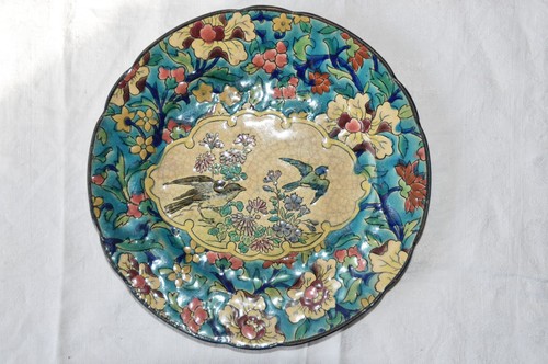 Assiette emaux longwy - assiette, "