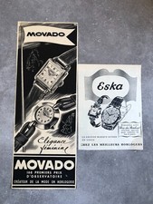 2 Publicites de presse Montres