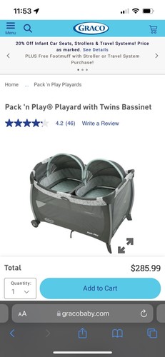Graco twin pack play with - twin, n