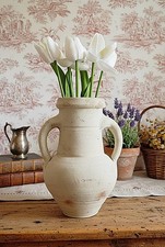 France Vintage - Jarre / Amphore/ Vase en terre cuite avec 2 anses