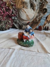 encrier porte plume Creil et Montereau ? vieux paris  19e tampon a voir