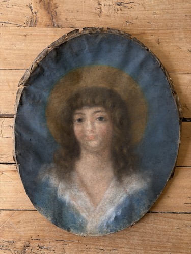 Portrait ancien pastel - portrait,