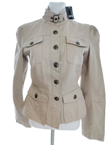 Y2k utility veste beige - utility, toile