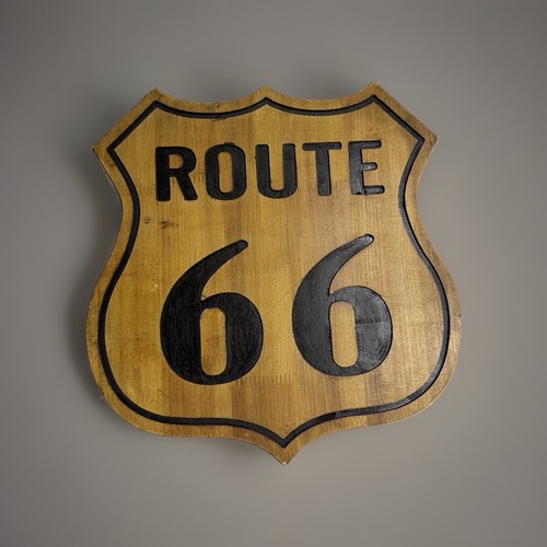 Route rustic wood sign - wood, 14