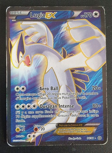 Carte pokémon lugia 98 - carte,