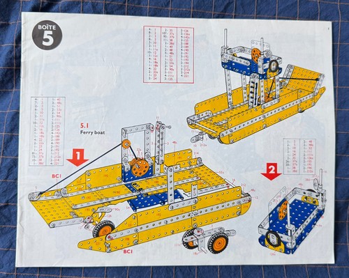 Meccano ancien manuel boite - meccano,
