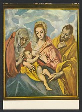 CPM, Tolède, EL GRECO - LA SAINTE FAMILLE, Sagrada Familia, 2020 ARRIBAS, 80's
