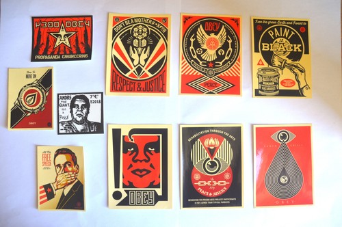 Lot stickers shepard fairey - lot,