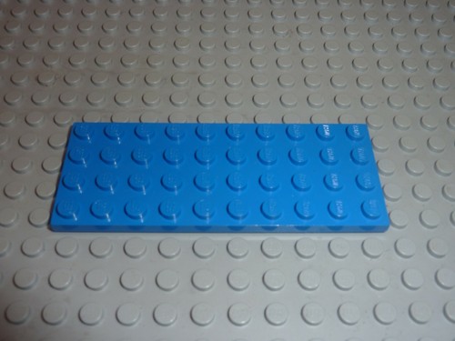 Plaque plate bleu 4x10 - plaque,