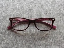 🌼 Monture/ Lunette de Vue Rectangle Marron et Rose Clair- Ray Ban
