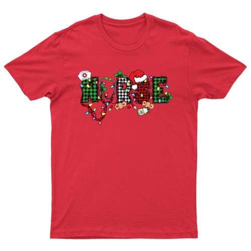 Shirt infirmière noël - t-shirt,