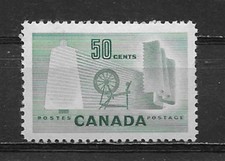 CANADA , 1953 , TEXTILES, 50c STAMP , VLH
