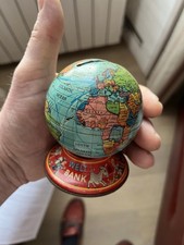 JOUET TIRELIRE GLOBE TERRESTRE