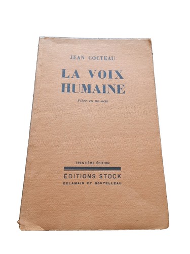 Voix humaine jean cocteau - voix,
