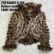 Y2K Rabbit & Fox Fur Bolero