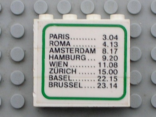 Lego stickered assembly - stickered, 4x1x3