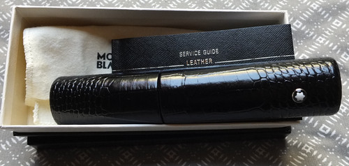 Etui cuir montblanc - (neuf),