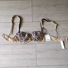 Aubade Soutien Gorge Corbeille Encre De Chine Taille 85 B Champagne Neuf OB14