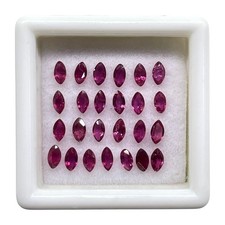 25 Pièces Naturel Rubis Coupe