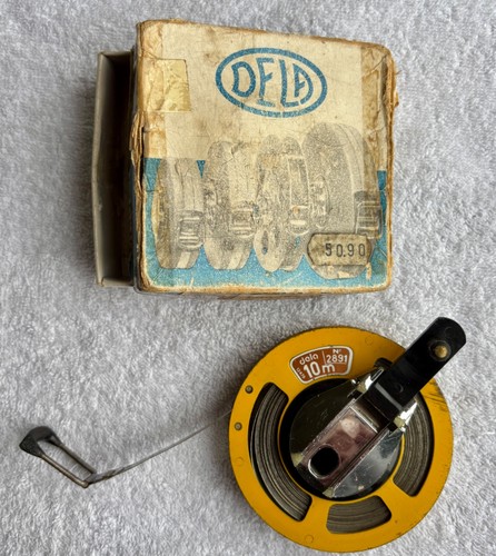 Décamètre ancien ruban acier
