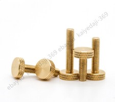 5Pcs Laiton Bouton Moleté Vis