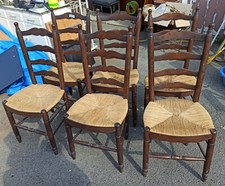 Lot 6 chaises Paillees style provençal