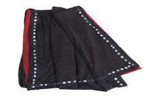 Robe rouge brodée sari indien