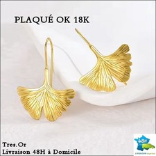 PLAQUÉ OR 18 K Boucles