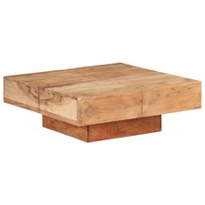 Table basse carrée marron