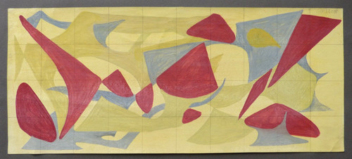 Dessin gouache cubiste