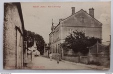 Polisy (Aube) - Rue du Carouge - Attelage, cheval, Eglise
