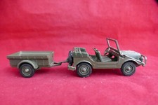 1/43 Solido Jeep Mercedes auto union avec remorque - Réf 212 5/66