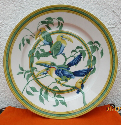 Plat hermès toucans - plat,